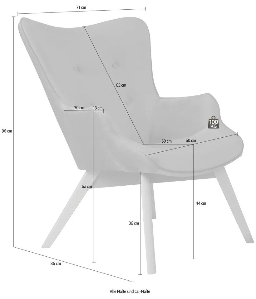 Svetlohnedé zamatové kreslo Niko – Ropez