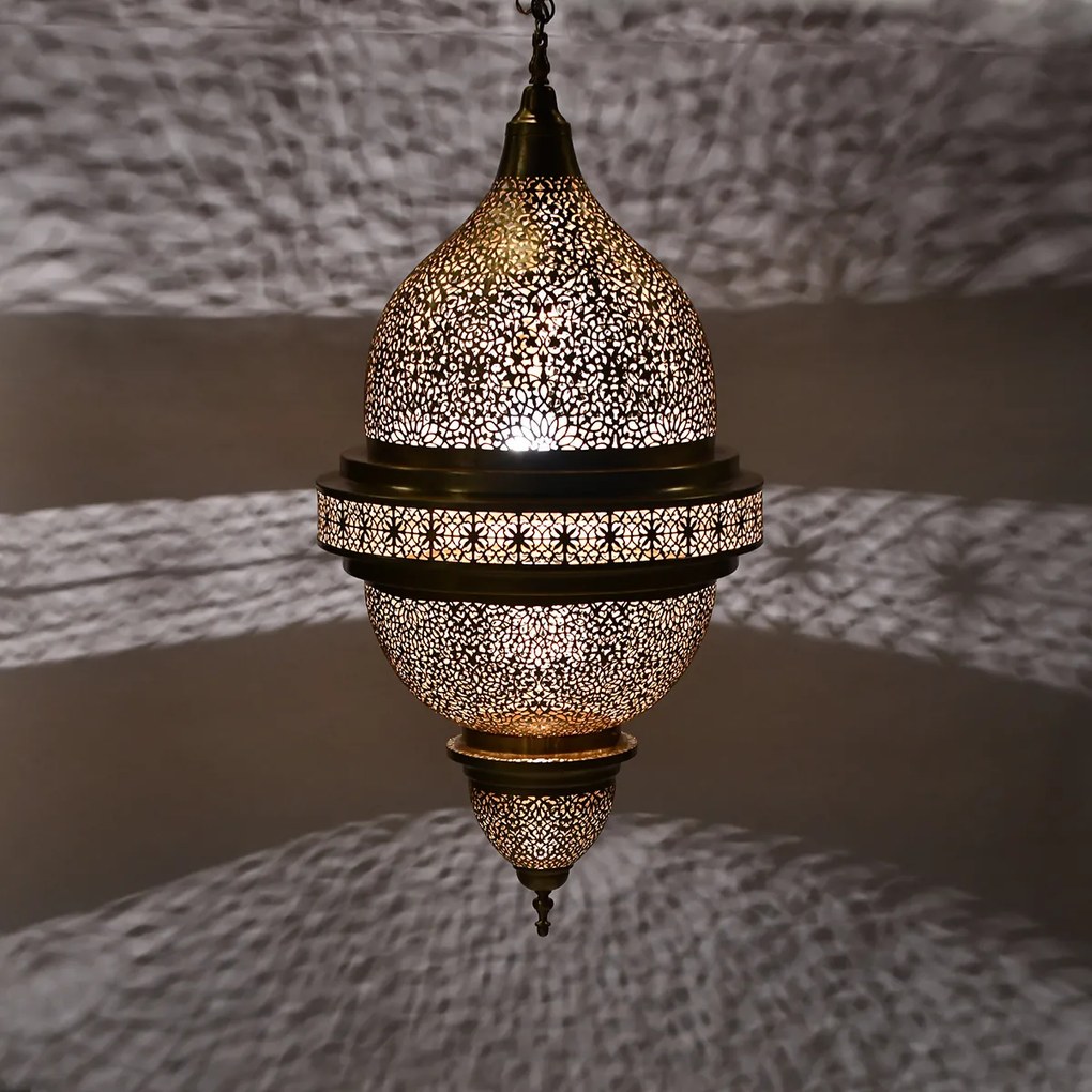 Luxusná mosadzná lampa Alzahra