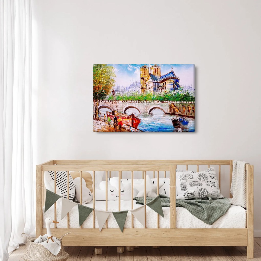 Obraz - Olejomaľba mesta (90x60 cm)