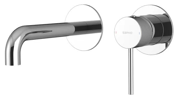 Sapho Sapho, ULTRASAN 2-prvková podomietková umývadlová batéria, hubica 20cm, chróm, UT018V