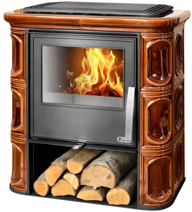 Krbové kachle Florence hnedá 6 kW