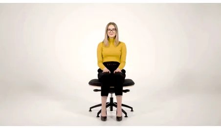 NESEDA Standard pracovná stolička Čierna