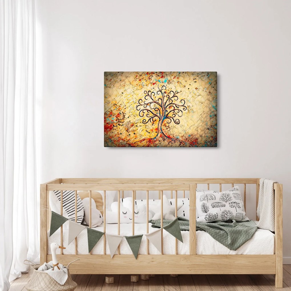 Obraz - Mozaikový strom života (90x60 cm)