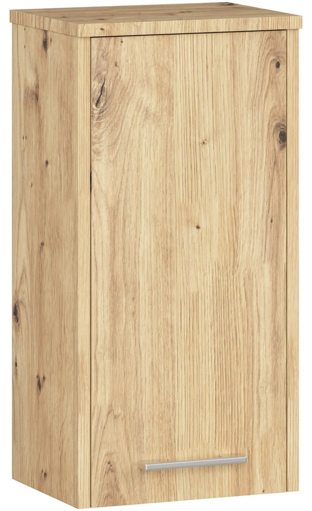 Závesná kúpeľňová skrinka Fin 30 cm dub artisan