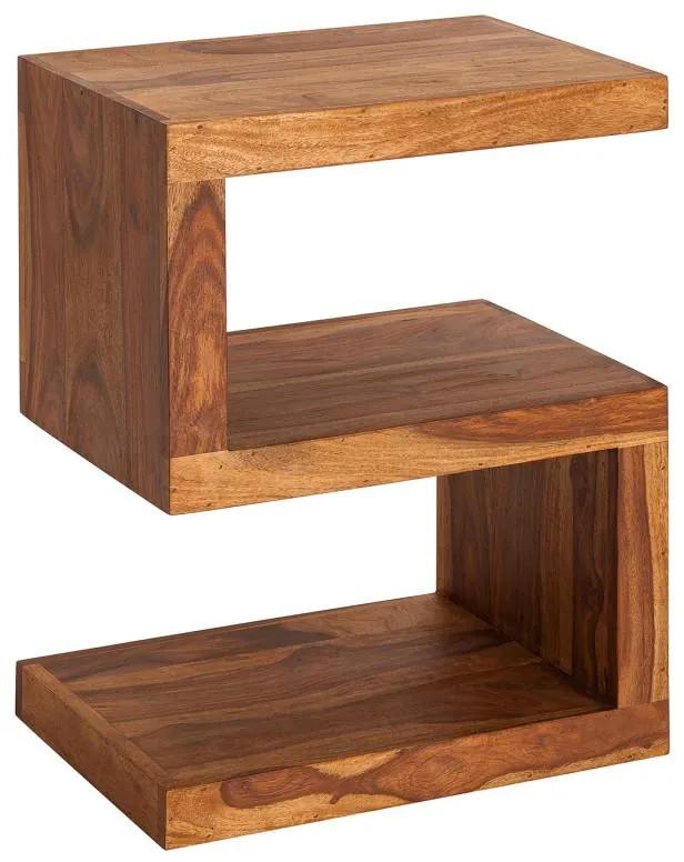 Dizajnový odkladací stolík Ari, 60 cm, sheesham