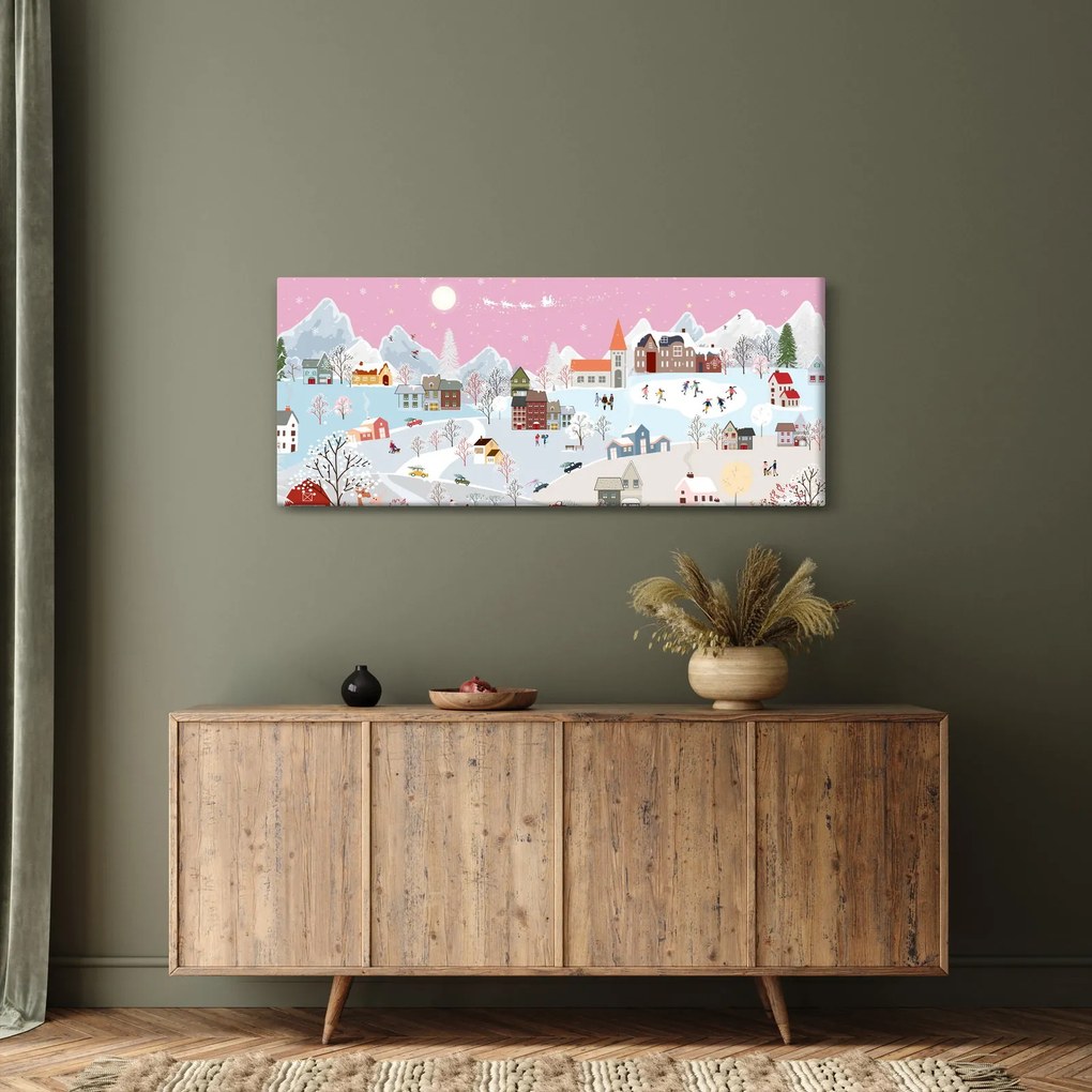 Obraz - Čarovná zima (120x50 cm)