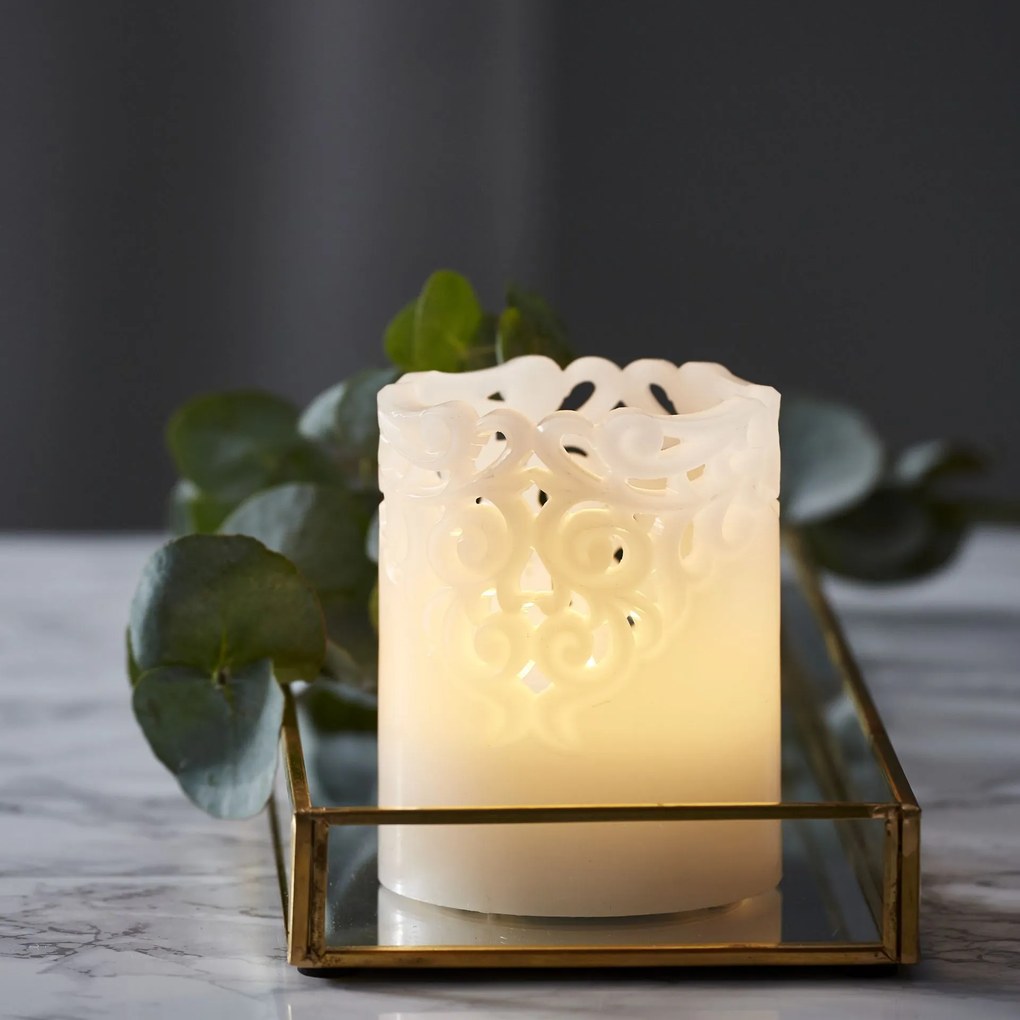 STAR TRADING LED vosková sviečka Clary 10 cm