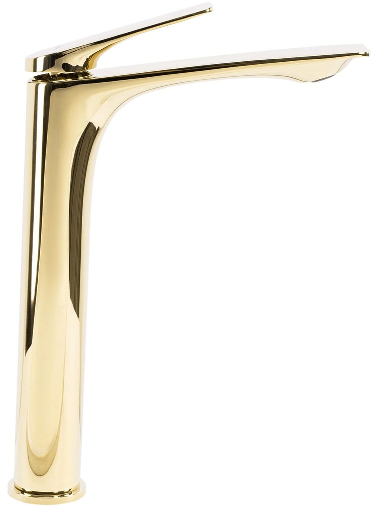 Rea Avalon, vysoká umývadlová batéria h-305, zlatá lesklá, REA-B1127