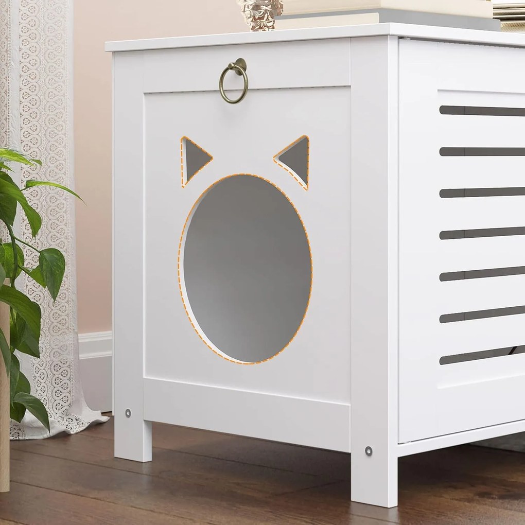 Mačacia toaleta Sparky 60 cm biela