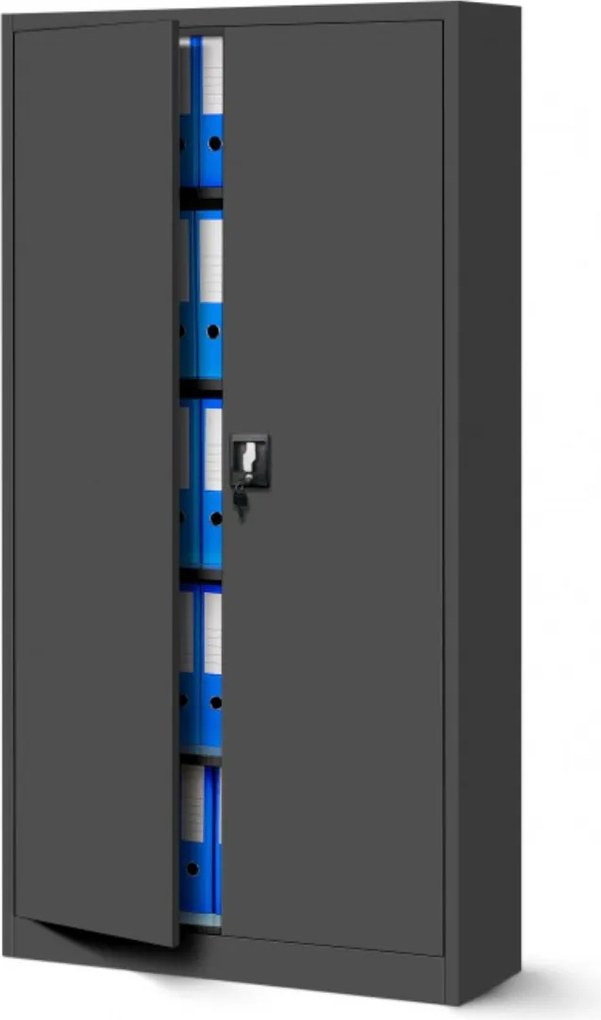 Kovová skriňa JAN: antracit 90x185 cm (799)