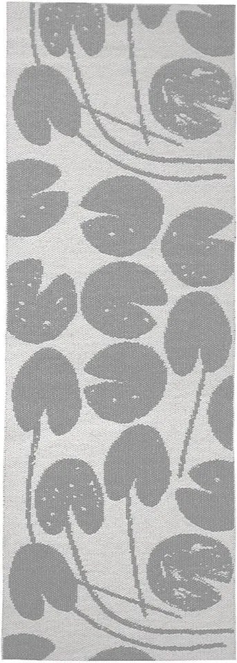 Fine Little Day Plastový koberec Water Lilies Grey 70x150 cm