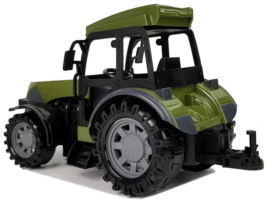 LEAN TOYS Traktor na diaľkové ovládanie s mliečnou nádržou 2,4GHz zelený RTR