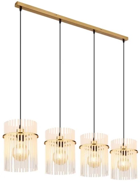Globo 15698-4HM - Luster na lanku GORLEY 4xE27/60W/230V zlatá