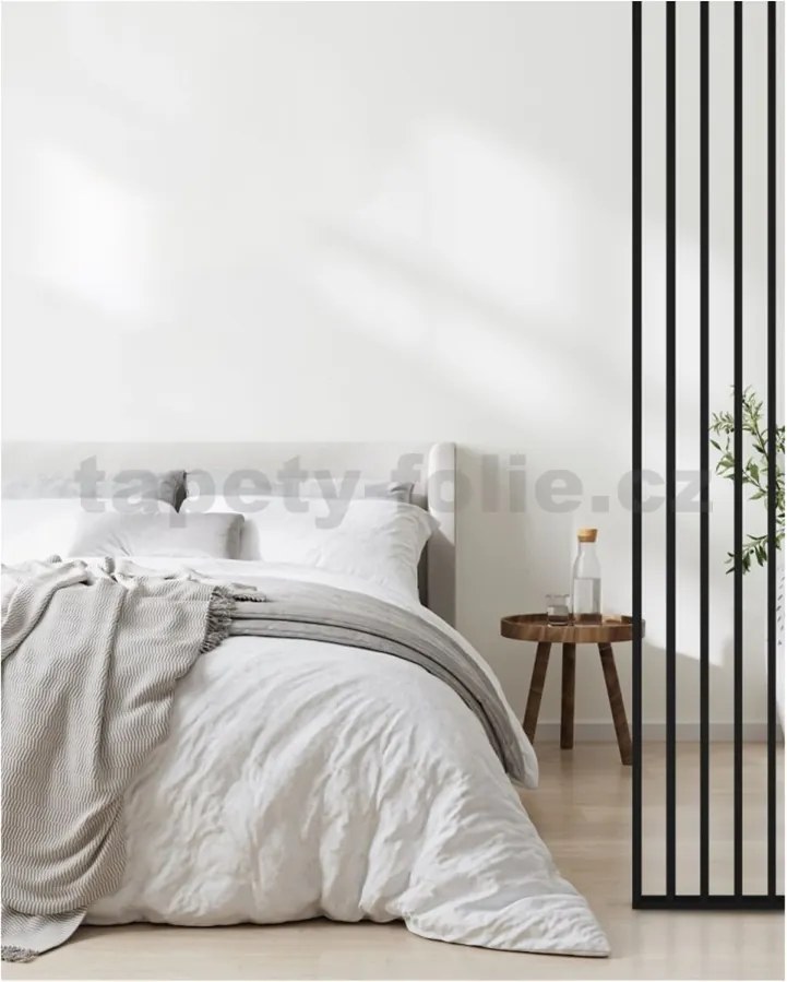 Predeľovacie panely, čierny mat 3D lamely, rozmer 2750 x 580 x 65 mm, IMPOL TRADE