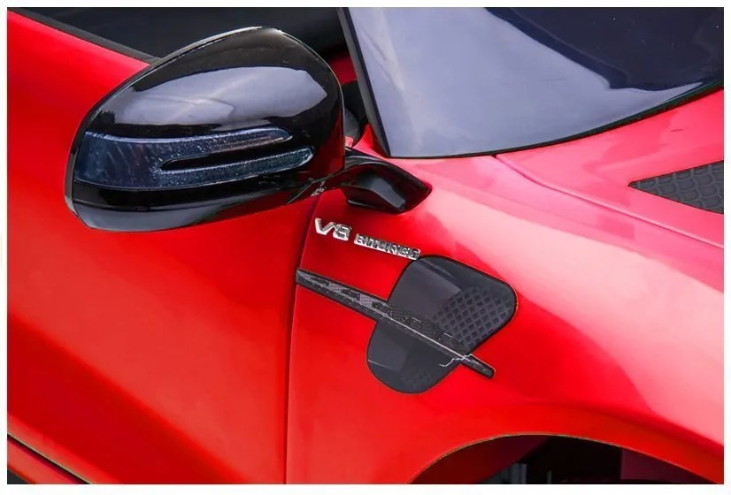 LEAN CARS Elektrické autíčko Mercedes GTR červené, LED, MP3