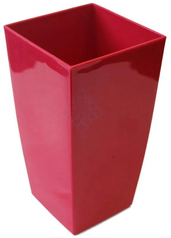 Schetelig CUBICO hranatý kvetináč, Classic, Červený, ↔ 25 x ↕ 46 cm