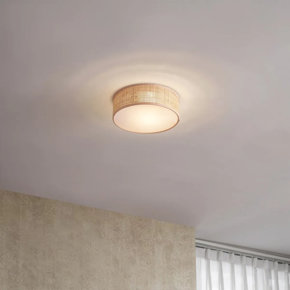 Orientálne ratanové stropné svietidlo 30 cm - Trammy