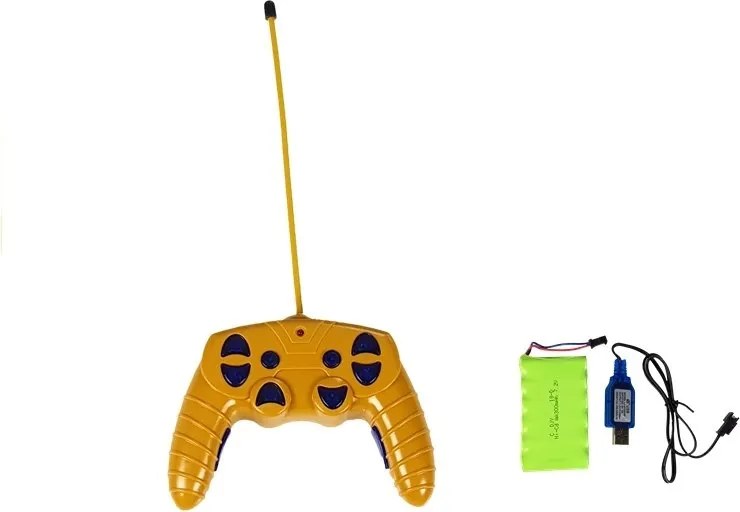 LEAN Toys Stavebné vozidlo na diaľkové ovládanie RC žeriav Pohyblivé rameno Svetlá žlté