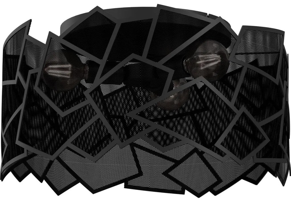 Stropné svietidlo CAMO 3xE27/15W/230V čierna