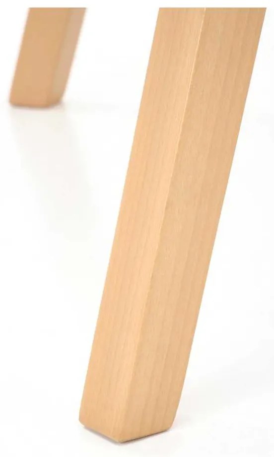 Jedálenský stôl Ruben, krémová / buk