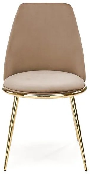 JEDÁLENSKÁ STOLIČKA KALEY BÉŽOVÁ BLUVEL 28 + ZLATÁ