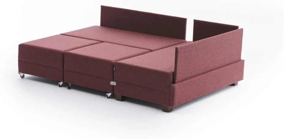 Rohová pohovka Fly bordó pravá