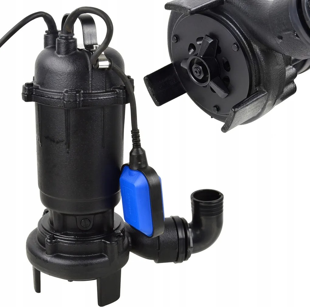 Čerpadlo s plovákom na špinavú vodu s drvičom 750 W 20 m3/h Geko G81423