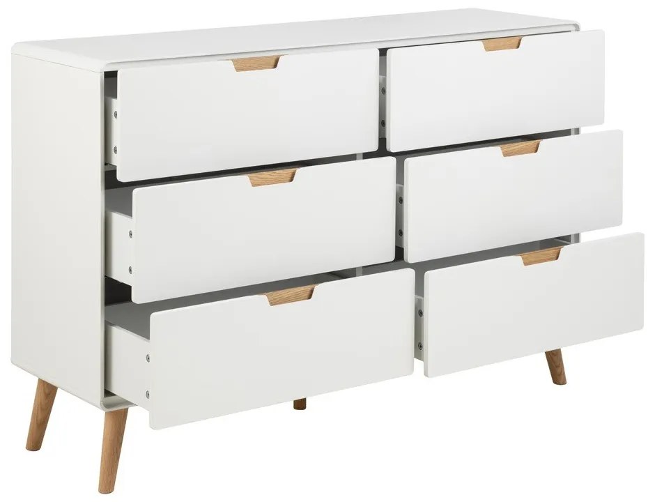 Biela komoda 135x90x40 cm Lowell – Actona