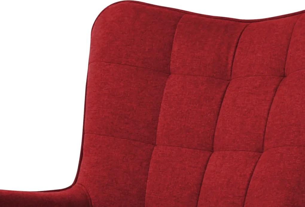 Kreslo Victoria, červená látka