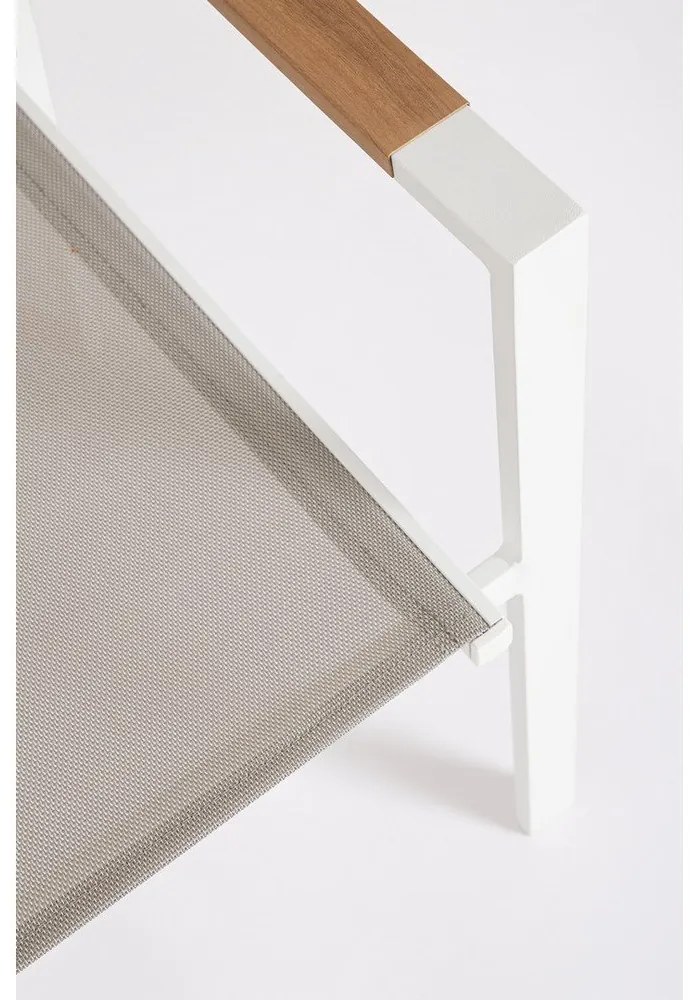 Biele kovové záhradné stoličky v súprave 4 ks Heta – Bizzotto