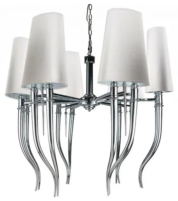 Azzardo AZ1389 - Luster na reťazi DIABLO 12xE14/11W/230V biela