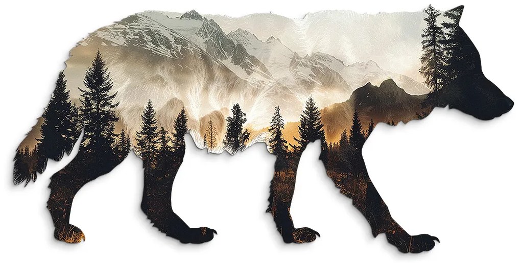drevko | Obraz na stenu Vlčí horizont 395 x 80 cm