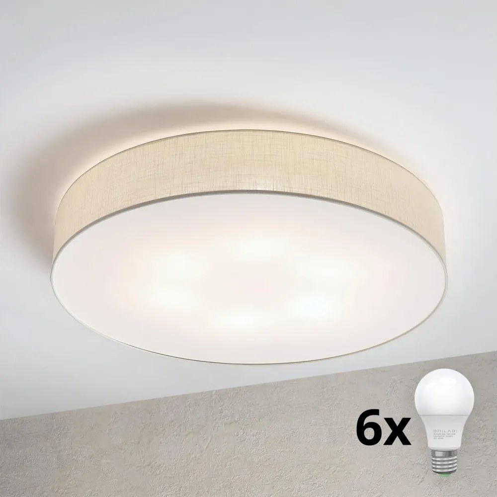 Brilagi - LED stropné svietidlo SIRIJA 6xE27/15W/230V, priemer 80 cm, krémové