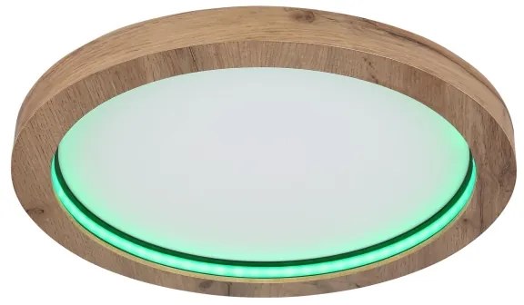 Globo 41374-24R - LED RGBW Stmievateľné stropné svietidlo BRANZA LED/24W/230V + DO