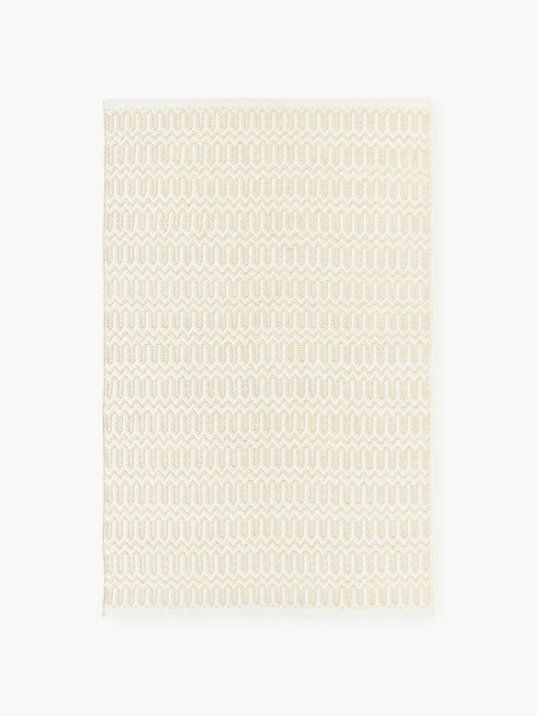 Ručne tkaný koberec do interiéru/exteriéru's geometrickým vzorom Rune