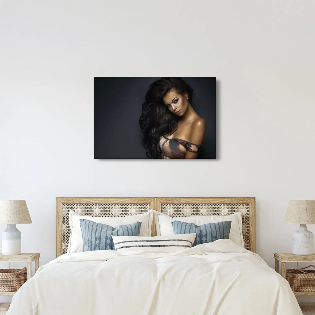 Obraz - Portrét zvodnej ženy (90x60 cm)