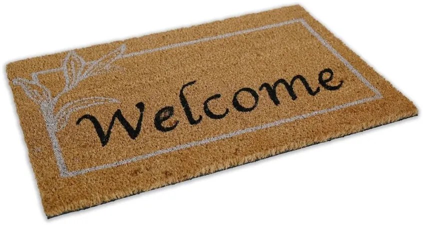 Bestent Vstupná čistiaca rohož PVC a Kokos 40x60cm Welcome White