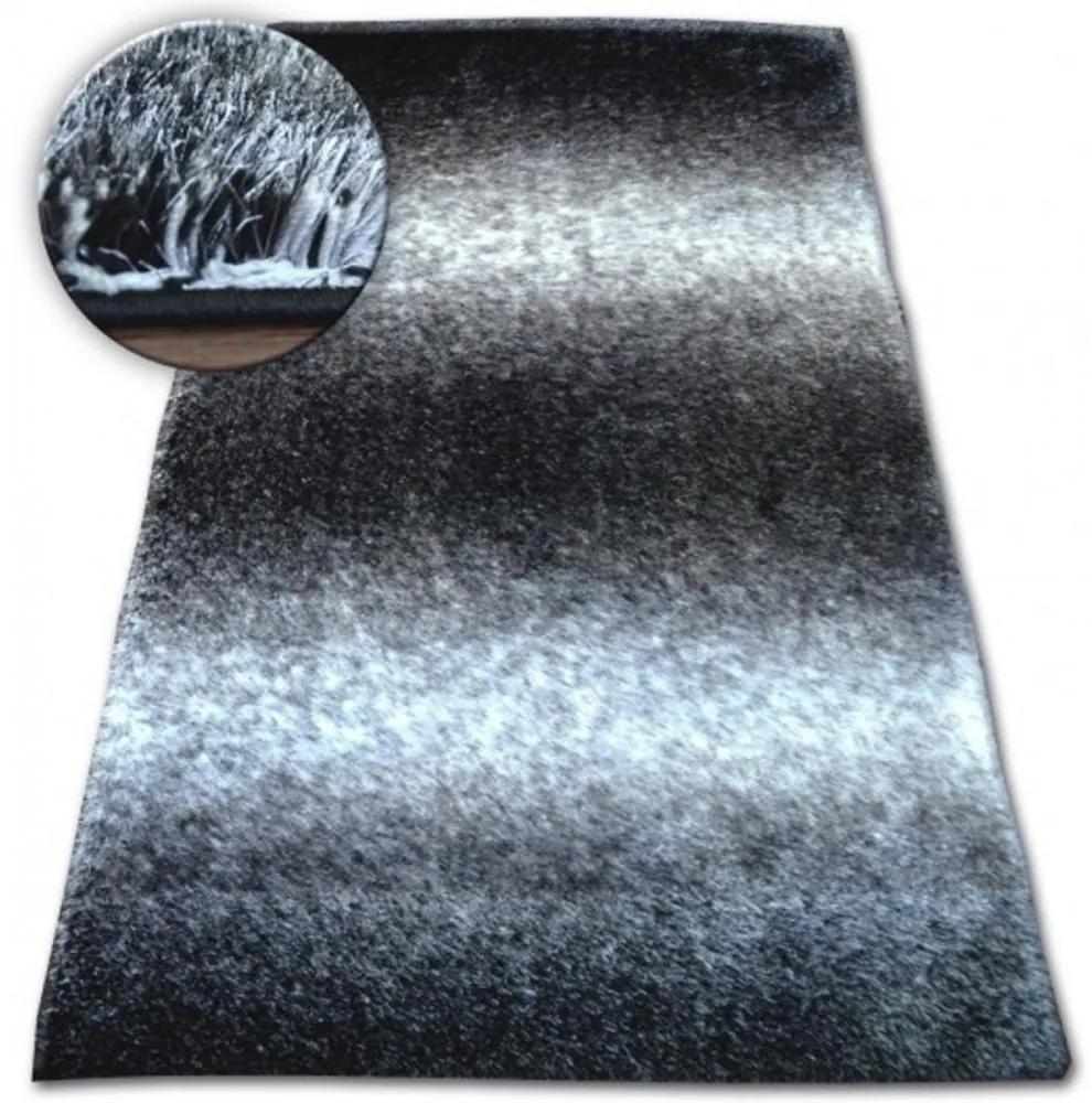 Luxusný kusový koberec Shaggy Ben sivý 120x170cm