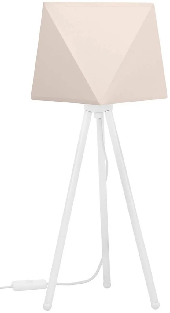Stolná lampa Diamond, 1x textilné tienidlo (výber z 10 farieb), (výber z 3 farieb konštrukcie)