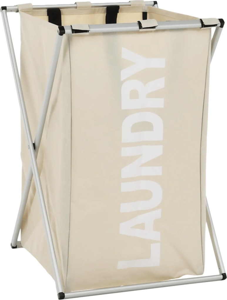 Kondela Látkový kôš na bielizeň, sivobéžová, LAUNDRY TYP 1