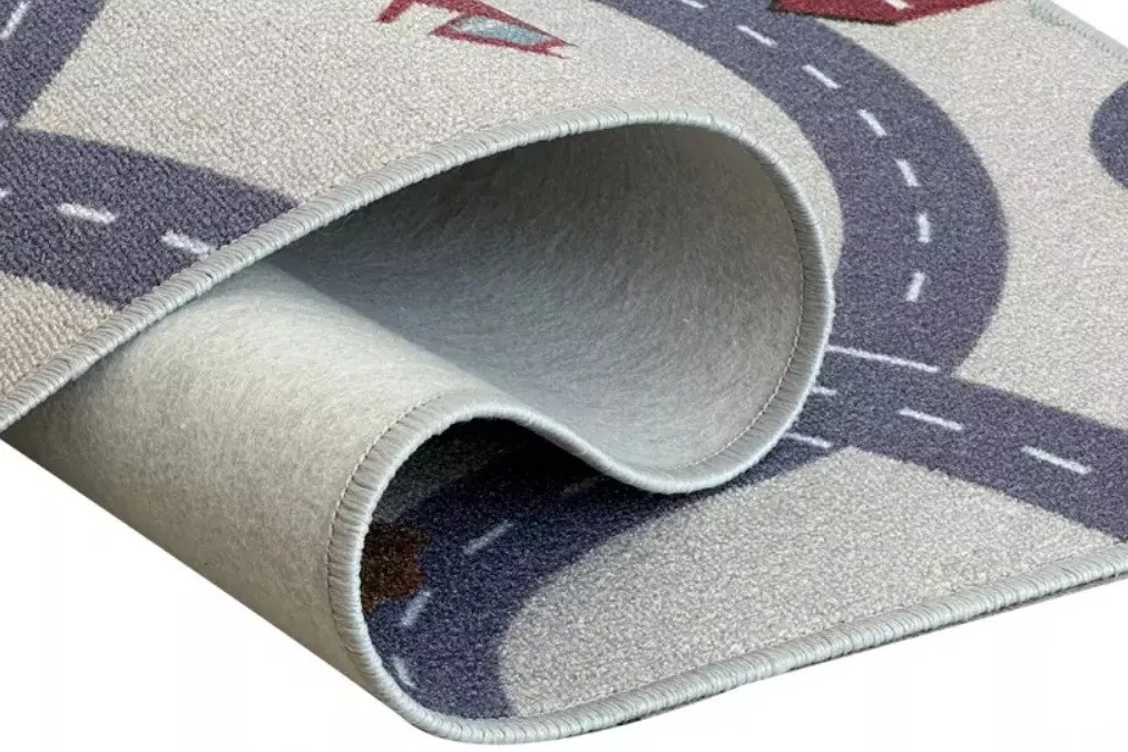 Vopi, Detský metrážny koberec Scanroad 39 - neúčtujeme odrezky z role, na mieru, šíře 1,33m,1m,2m,3m,4m,na mieru, neúčtujeme odrezky, viacfarebná, filc, detská izba