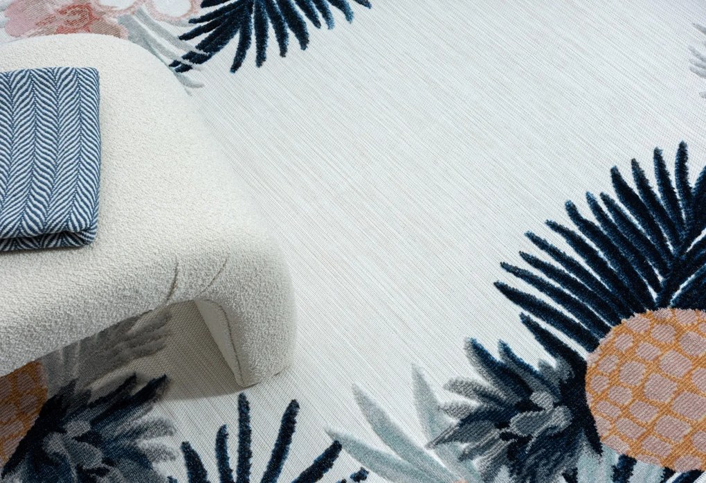 My Flair, Kusový koberec Daisy weiß – na von aj na doma, 100x160, viacfarebná, chodba / predsieň