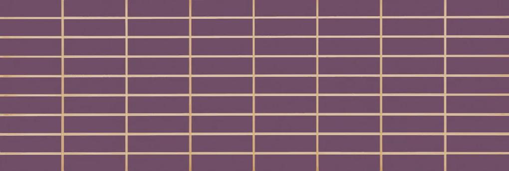Dekor Fineza Velvet violeta prerez 25x73 cm lesk MVELVETVI