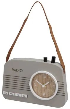 Detské stojace hodiny RÁDIO šedé