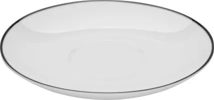 Podšálka Luna Black Line 14 cm, biela%