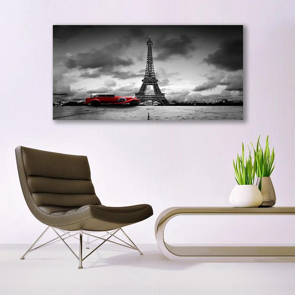 Obraz plexi Eiffelova veža paríž výhľad 120x60 cm