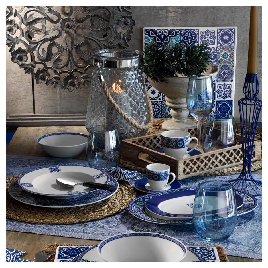24-dielna sada tanierov z porcelánu Kutahya Maledives