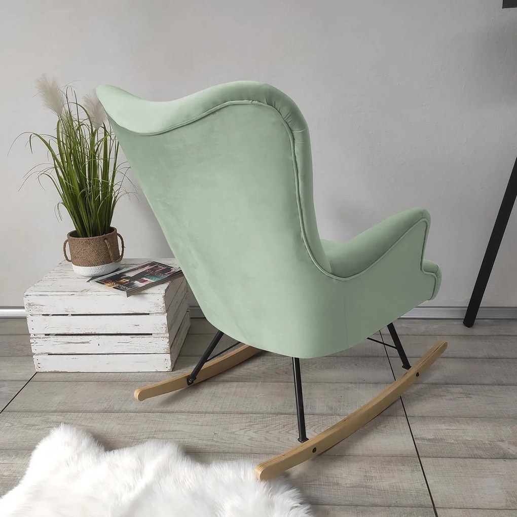 Hojdacie kreslo v škandinávskom štýle Blanco, Farby: Magic Velvet 2258
