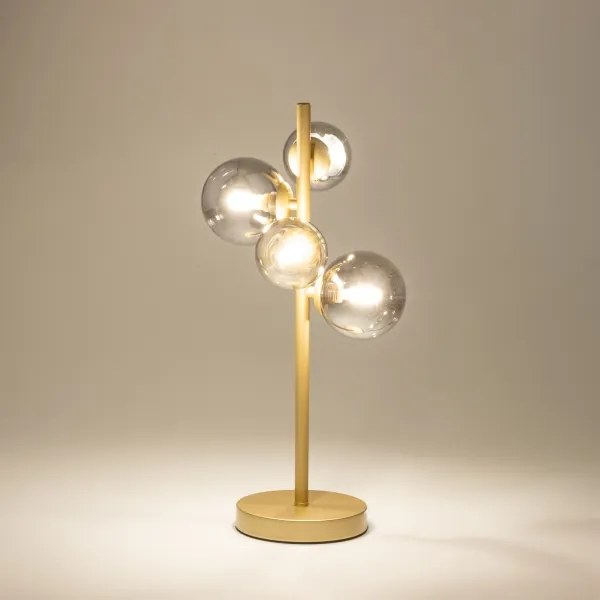 Brilagi - LED Stolná lampa MILLA 4xG9/3W/230V zlatá/dymová