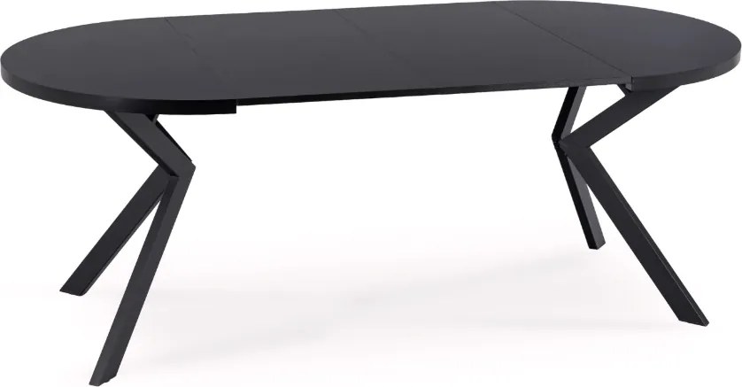 Rozkladací stôl LUKAS 100-250 cm čierny